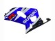 Beste Suzuki GSXR 600 / GSXR 750 Motorrad Verkleidung 2001-2003 - Blau Weiss Glanzendes Schwarz Rot