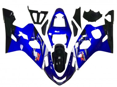 Beste Suzuki GSXR 600 / GSXR 750 Motorrad Verkleidung 2004-2005 - Blau Weiss Schwarz