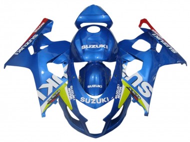 Beste Suzuki GSXR 600 / GSXR 750 Motorrad Verkleidung 2004-2005 - Blau Grun Rot Motul