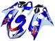 Beste Suzuki GSXR 600 / GSXR 750 Motorrad Verkleidung 2004-2005 - Weiss Blau Rot