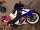 Beste Suzuki GSXR 600 / GSXR 750 Motorrad Verkleidung 2004-2005 - Weiss Blau Rot
