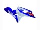 Beste Suzuki GSXR 600 / GSXR 750 Motorrad Verkleidung 2004-2005 - Weiss Blau Rot
