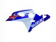 Beste Suzuki GSXR 600 / GSXR 750 Motorrad Verkleidung 2004-2005 - Weiss Blau Rot