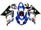 Beste Suzuki GSXR 600 / GSXR 750 Motorrad Verkleidung 2004-2005 - Blau Weiss Schwarz