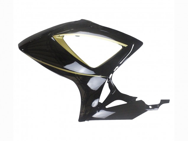 Beste Suzuki GSXR 600 / GSXR 750 Motorrad Verkleidung 2006-2007 - Glanzendes Schwarz Gold Streifen