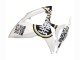 Beste Suzuki GSXR 600 / GSXR 750 Motorrad Verkleidung 2006-2007 - Weiss Schwarz Lucky Strike Motul
