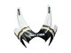 Beste Suzuki GSXR 600 / GSXR 750 Motorrad Verkleidung 2006-2007 - Weiss Schwarz Lucky Strike Motul