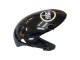 Beste Suzuki GSXR 600 / GSXR 750 Motorrad Verkleidung 2006-2007 - Glanzendes Schwarz Weiss Motul Lucky Strike
