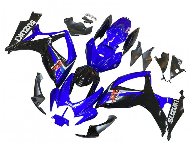 Beste Suzuki GSXR 600 / GSXR 750 Motorrad Verkleidung 2006-2007 - Blau Schwarz Rot