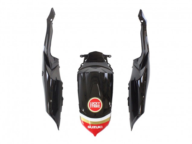 Beste Suzuki GSXR 600 / GSXR 750 Motorrad Verkleidung 2008-2010 - Glanzendes Schwarz Rot Weiss Motul Lucky Strike