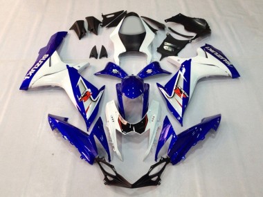 Beste Suzuki GSXR 600 / GSXR 750 Motorrad Verkleidung 2011-2024 - Blau Weiss