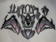 Beste Yamaha YZF R3/R25 Motorrad Verkleidung 2015-2018 - Glanzendes Schwarz Matt Schwarz Rot