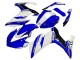 Beste Yamaha YZF R3/R25 Motorrad Verkleidung 2015-2018 - Weiss Blau Schwarz Rennen