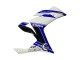 Beste Yamaha YZF R3/R25 Motorrad Verkleidung 2015-2018 - Weiss Blau Schwarz Rennen