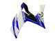 Beste Yamaha YZF R3/R25 Motorrad Verkleidung 2015-2018 - Weiss Blau Schwarz Rennen