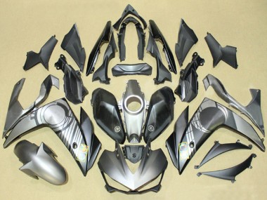 Beste Yamaha YZF R3/R25 Motorrad Verkleidung 2015-2018 - Grau Schwarz