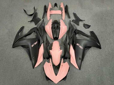 Beste Yamaha YZF R3/R25 Motorrad Verkleidung 2015-2018 - Rosa Matt Schwarz