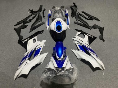 Beste Yamaha YZF R3/R25 Motorrad Verkleidung 2019-2021 - Weiss Blau Schwarz Yamalube