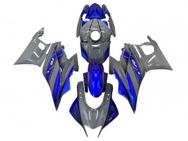 Beste Yamaha YZF R3/R25 Motorrad Verkleidung 2019-2021 - Grau Blau Schwarz
