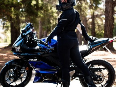 Beste Yamaha YZF R3/R25 Motorrad Verkleidung 2022-2024 - Blau Glanzendes Schwarz