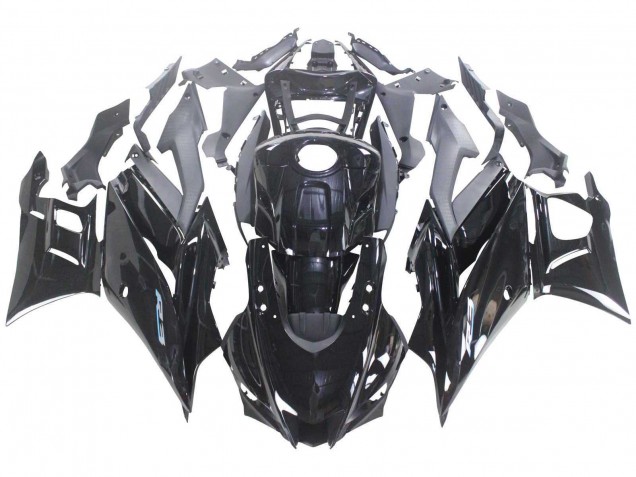 Beste Yamaha YZF R3/R25 Motorrad Verkleidung 2022-2024 - Glanzendes Schwarz