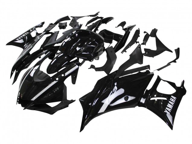 Beste Yamaha YZF R3/R25 Motorrad Verkleidung 2022-2024 - Glanzendes Schwarz