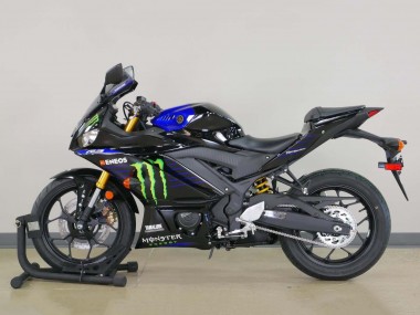 Beste Yamaha YZF R3/R25 Motorrad Verkleidung 2022-2024 - Blau Grun Schwarz Monster Yamalube ENEOS