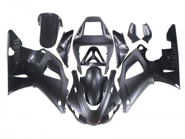 Beste Yamaha YZF 1000 R1 Motorrad Verkleidung 1998-1999 - Matt Schwarz Glanzendes Schwarz