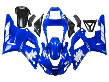 Beste Yamaha YZF 1000 R1 Motorrad Verkleidung 1998-1999 - Blau Weiss
