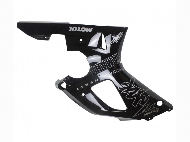 Beste Yamaha YZF 1000 R1 Motorrad Verkleidung 2000-2001 - Glanzendes Schwarz Weiss Monster Motul