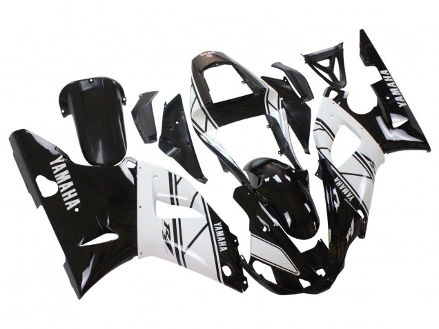 Beste Yamaha YZF 1000 R1 Motorrad Verkleidung 2000-2001 - Weiss Schwarz