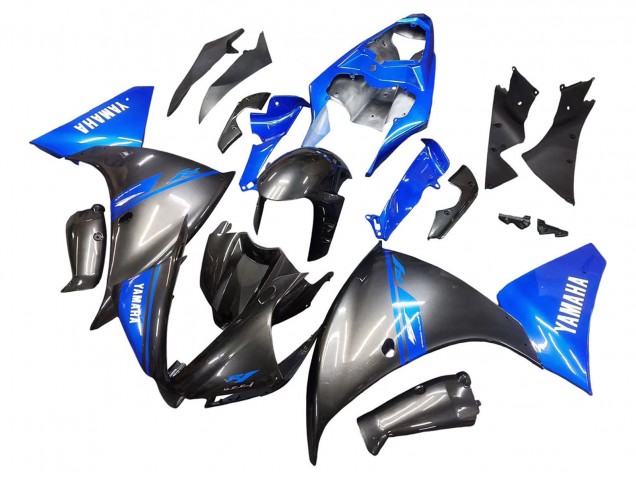 Beste Yamaha YZF 1000 R1 Motorrad Verkleidung 2012-2014 - Blau Glanzendes Schwarz