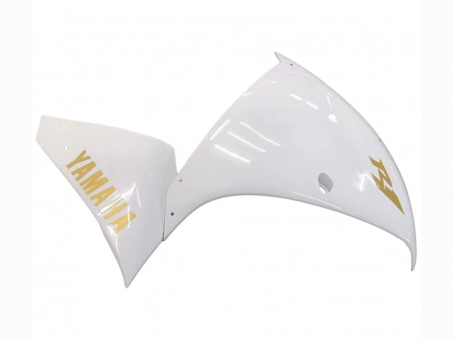 Beste Yamaha YZF 1000 R1 Motorrad Verkleidung 2012-2014 - Weiss Gold Aufkleber