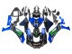 Beste Yamaha YZF 1000 R1 Motorrad Verkleidung 2020-2025 - Blau Schwarz Grun Schwarz ENEOS Monster