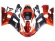 Beste Yamaha YZF 600 R6 Motorrad Verkleidung 1998-2002 - Orange Matt Schwarz