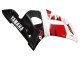 Beste Yamaha YZF 600 R6 Motorrad Verkleidung 1998-2002 - Weiss Rot Glanzendes Schwarz
