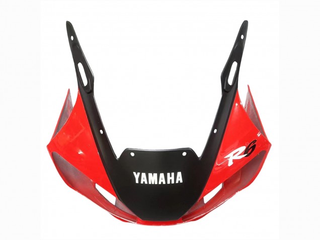 Beste Yamaha YZF 600 R6 Motorrad Verkleidung 1998-2002 - Weiss Rot Glanzendes Schwarz