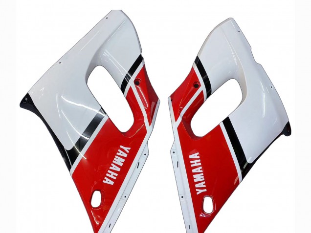 Beste Yamaha YZF 600 R6 Motorrad Verkleidung 1998-2002 - Weiss Rot Schwarz Petronas Yamalube 50th