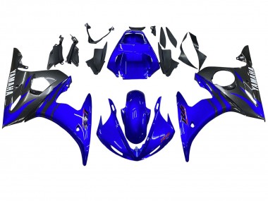 Beste Yamaha YZF R6 Motorrad Verkleidung 2003-2004 - Blau Glanzendes Schwarz