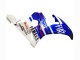Beste Yamaha YZF R6 Motorrad Verkleidung 2003-2004 - Weiss Blau Fiat Motul Kastinee
