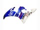 Beste Yamaha YZF R6 Motorrad Verkleidung 2003-2004 - Weiss Blau Fiat Motul Kastinee
