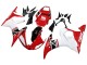 Beste Yamaha YZF R6 Motorrad Verkleidung 2003-2004 - Weiss Rot Glanzendes Schwarz