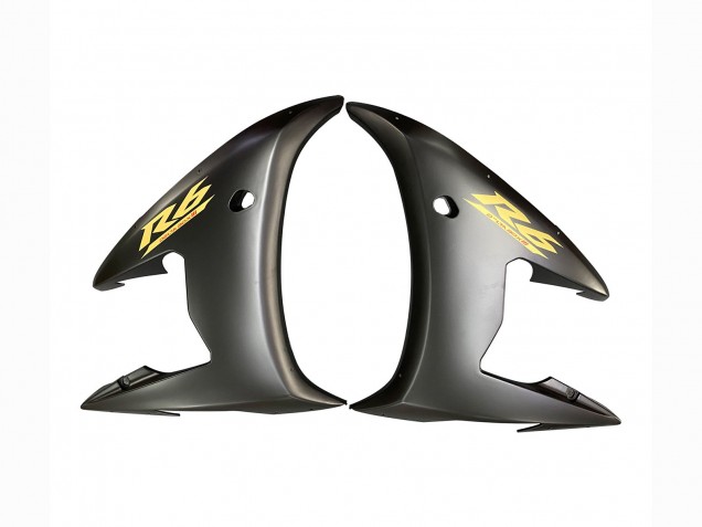 Beste Yamaha YZF R6 Motorrad Verkleidung 2003-2004 - Glanzendes Schwarz Matt Schwarz Gold Aufkleber