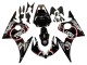 Beste Yamaha YZF R6 Motorrad Verkleidung 2003-2004 - Glanzendes Schwarz Rot Weiss Lucky Strike Motul