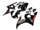 Beste Yamaha YZF R6 Motorrad Verkleidung 2003-2004 - Glanzendes Schwarz Rot