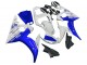 Beste Yamaha YZF R6 Motorrad Verkleidung 2003-2004 - Weiss Blau GYTR