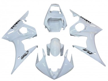 Beste Yamaha YZF R6 Motorrad Verkleidung 2003-2004 - Weiss Schwarz Aufkleber