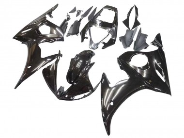 Beste Yamaha YZF R6 Motorrad Verkleidung 2003-2004 - Glanzendes Schwarz