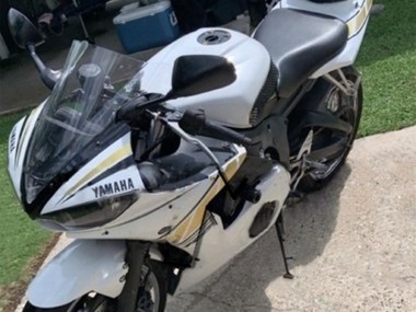 Beste Yamaha YZF R6 Motorrad Verkleidung 2003-2004 - Weiss Gold