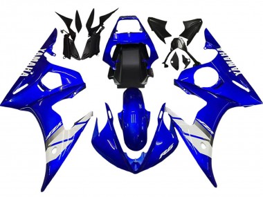 Beste Yamaha YZF 600 R6 Motorrad Verkleidung 2005 - Blau Weiss